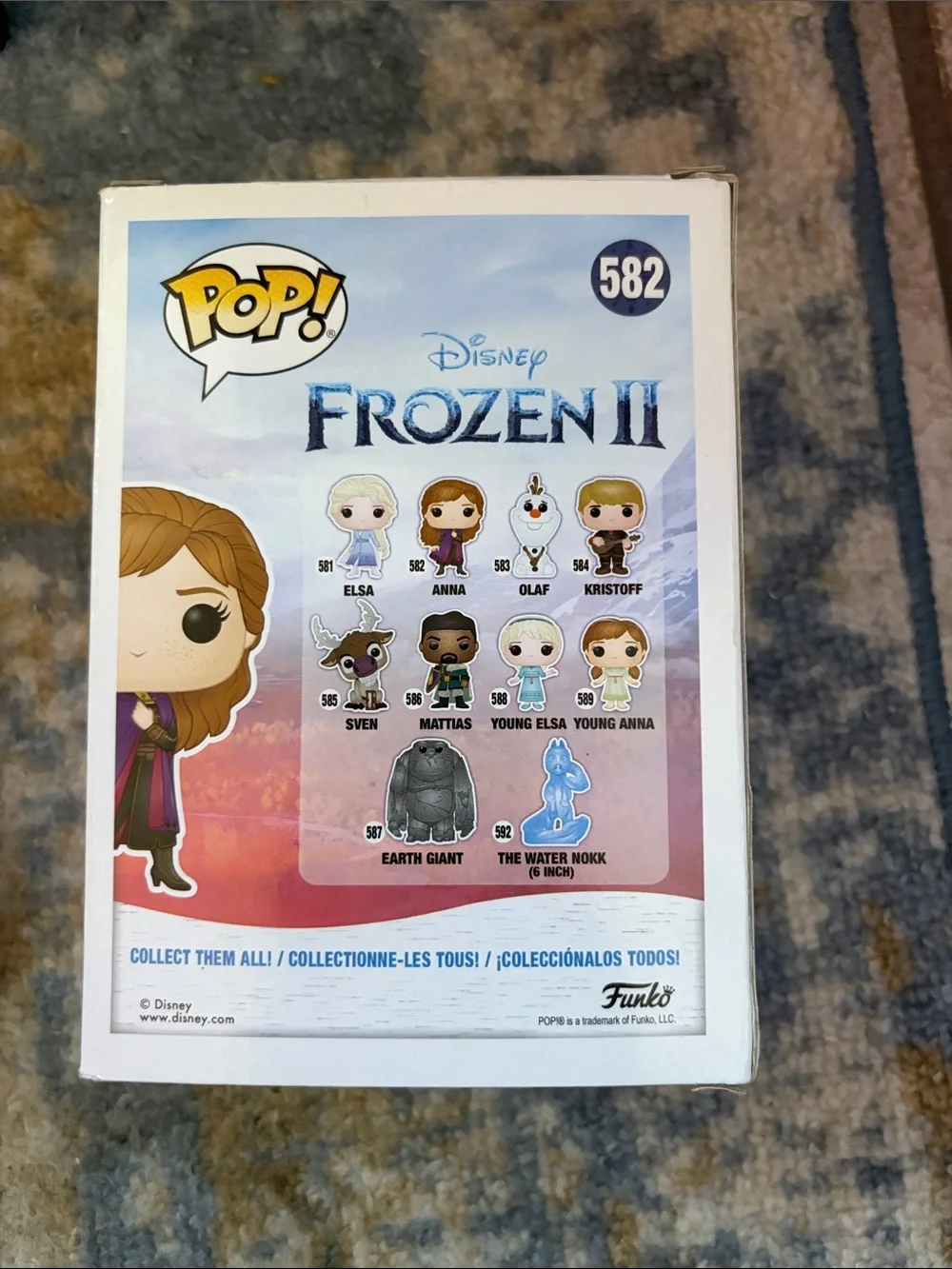 Funko Frozen II Anna Vinyl Figure - Purple and Black Outfit